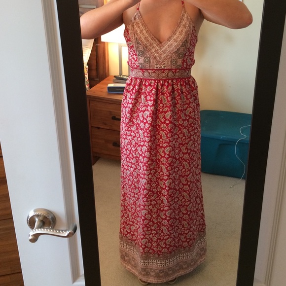 *SOLD* Red Patterned Maxi