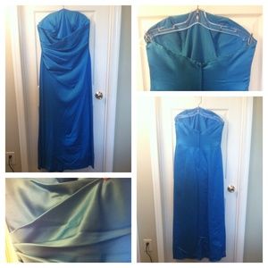 Robins egg blue bridesmaid/prom dress