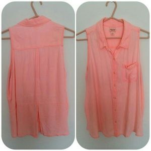 Peachy Button Up Shirt