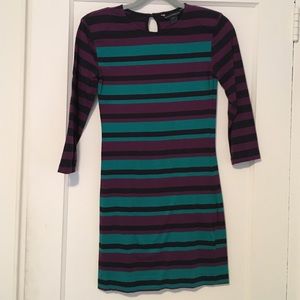 French Connection Striped Bodycon