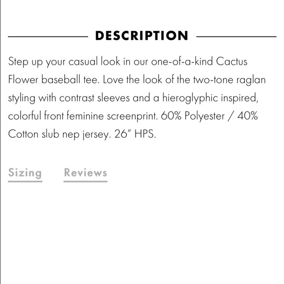 Oneill Cactus Flower Raglan Tee NWT - Picture 4 of 4