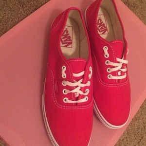 Brand new red vans