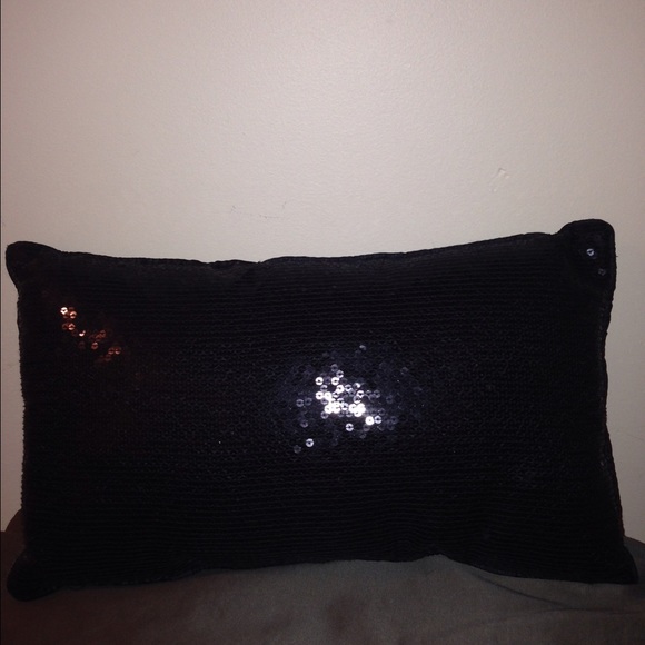 Sequin accent pillow