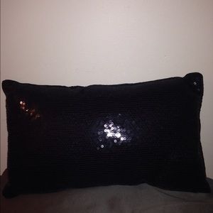 Sequin accent pillow