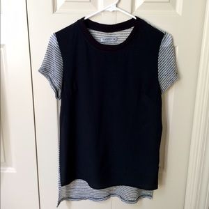 Sjobek 100% silk shirtsleeve blouse.