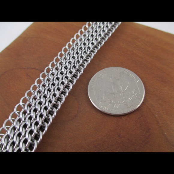 Handcrafted Persian Mesh Chainmaille Bracelet - Picture 4 of 4
