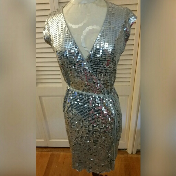 Michael Kors sequin wrap dress.