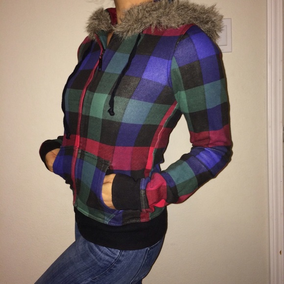 ❌SOLD❌Jack by BB Dakota Faux Fur Hoodie S - Picture 2 of 3