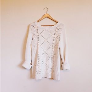 White/Cream Old Navy Knitted Sweater