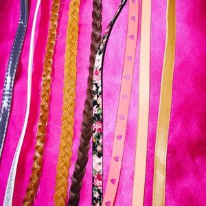 9 belts from H&M and Charlotte Russe