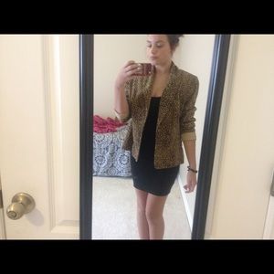 Cheetah print blazer