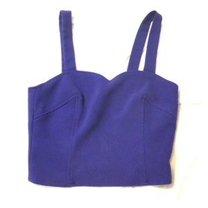 Adorable royal blue crop top!