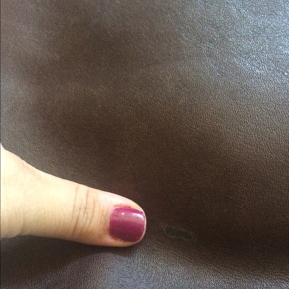 Large Brown Leather Coach Zoe