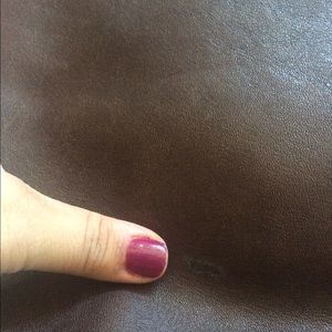 Large Brown Leather Coach Zoe