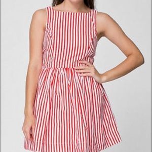 American apparel blue striped dress