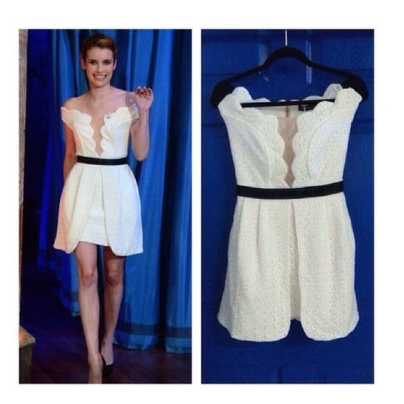 White off the shoulder dress !