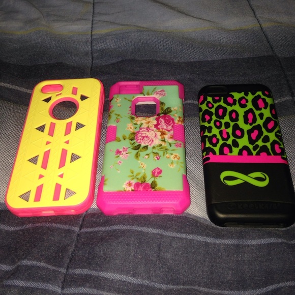 3😃!💖THREE!!! iPhone 5C 3-Piece cases📱💖