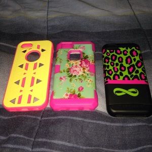 3😃!💖THREE!!! iPhone 5C 3-Piece cases📱💖