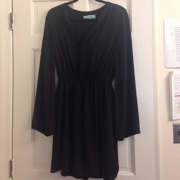 Black Chiffon Dress - Picture 4 of 4
