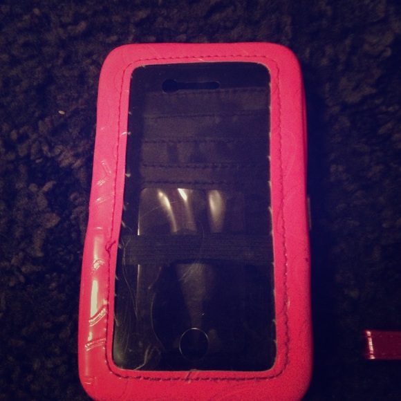PHONE CASE/WALLET for iPhone 5 PINK/ 💓 print