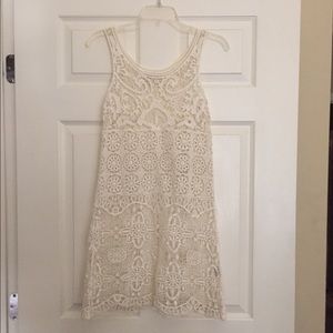 LC Lauren Conrad Crochet Tank Top Dress