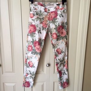Zara floral denim.