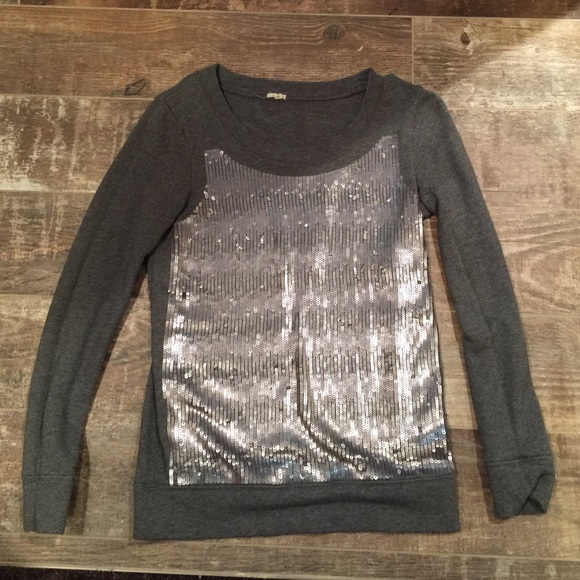 J.crew sequin sweatshirt, size small
