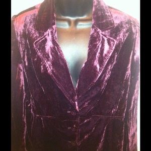 EUC Lane Bryant Purple Crush Blazer Lined Size 22