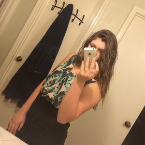 Pink hawian Print top