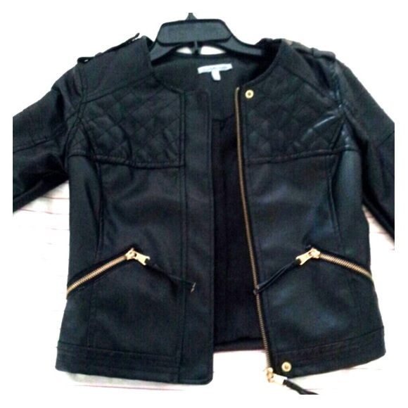 Faux leather jacket