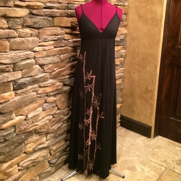 Black maxi dress