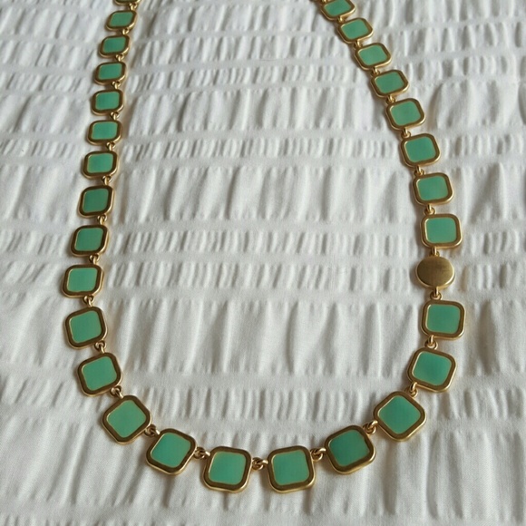 Mint and Gold Necklace - Picture 1 of 3