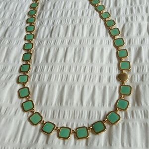 Mint and Gold Necklace