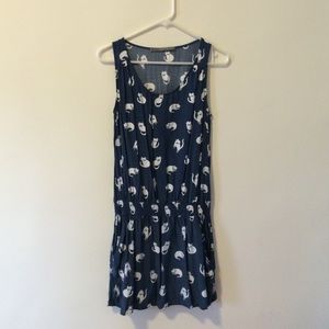 Zara Basic Cat Print Dress