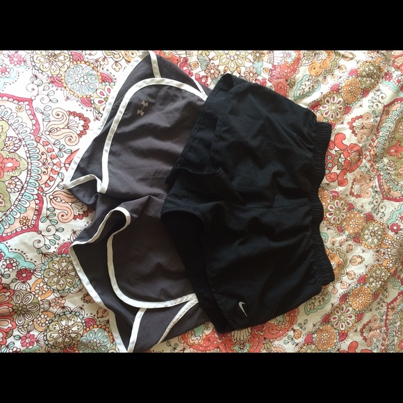 Two pairs of workout shorts