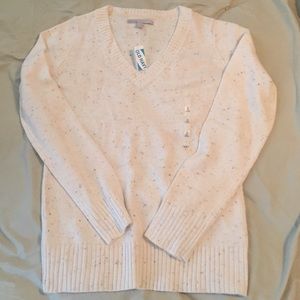 NWT Dotted Cream Sweater
