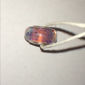 Authentic Glass Chamilia bead- purple/pink swirl