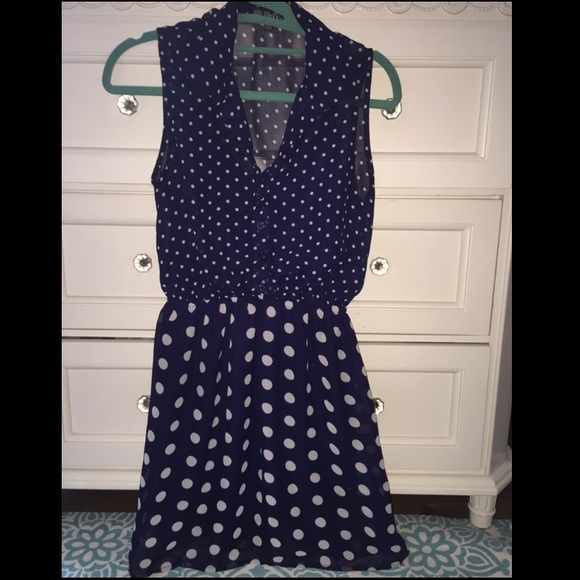 Macy's polka dot dress