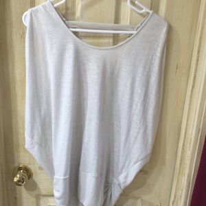 Express Sz S Backless Cream Top : sleeveless