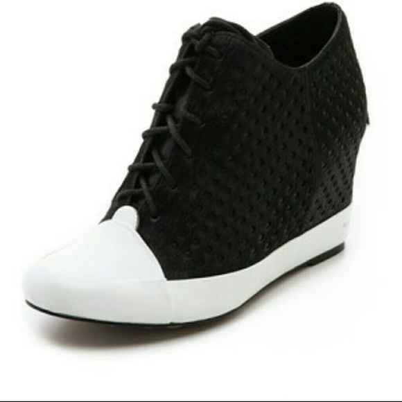 Derek Lam Calf Hair Wedge Sneaker Booties