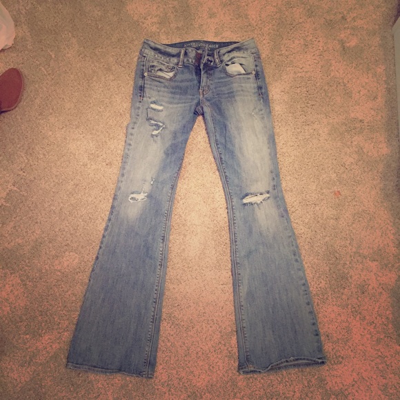Distressed Flare Jeans