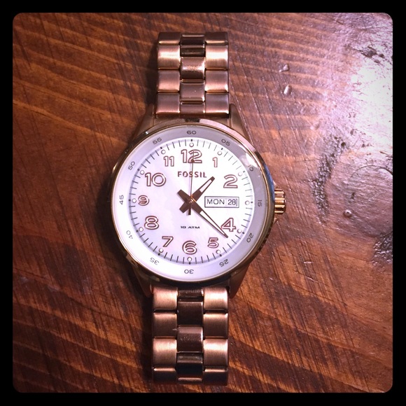 Fossil Rose Gold Stainless Steel Watch