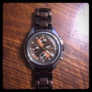 Fossil Multifunction Stainless Steel Watch - Brown
