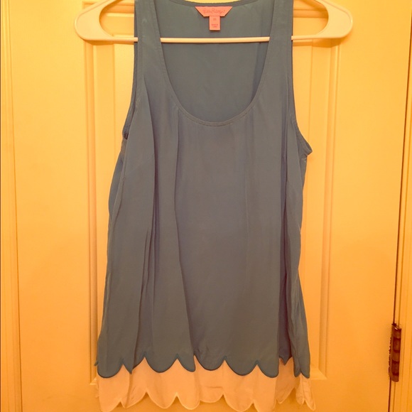 Lilly Pulitzer scalloped tank top