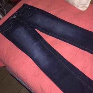 Dark blue jeans