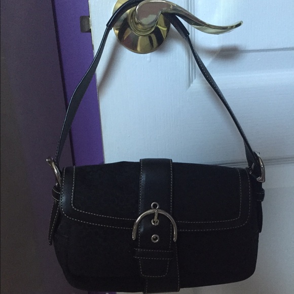 Coach Handbags - Authentic black leather Coach bag