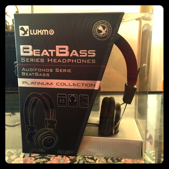 LUXM Beat Bass Headphones Platinum Collection
