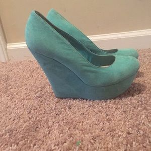 *sale *Turquoise wedges