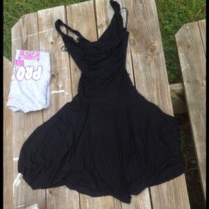 Flowy black dress