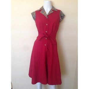 Rockabilly red vintage dress